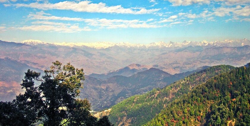 A beautiful view of mountains from Dalhousie