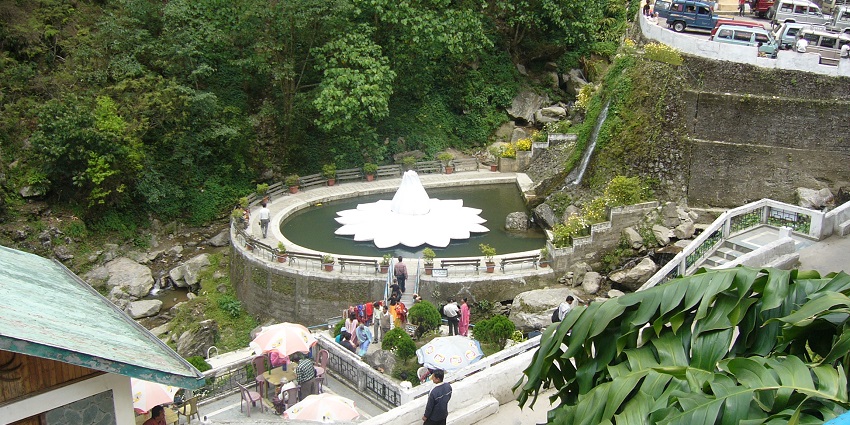 The view of Darjeeling Rock Garden, an exquisite picnic spot with natural falls around it.