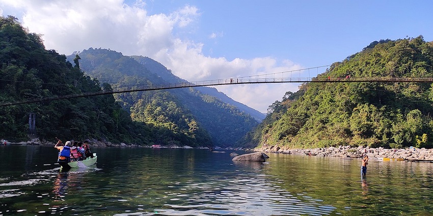 Visiting the Dawki and Umngot Rivers is one of the best things to do in Meghalaya.