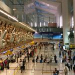 Beautiful sculpture inside of the Delhi airport—Thinngs to do in Delhi Airport