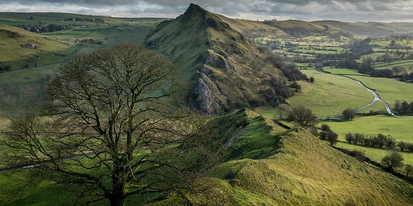 The climb to the top of the hill rewards you with panoramic views of the surrounding landscape.