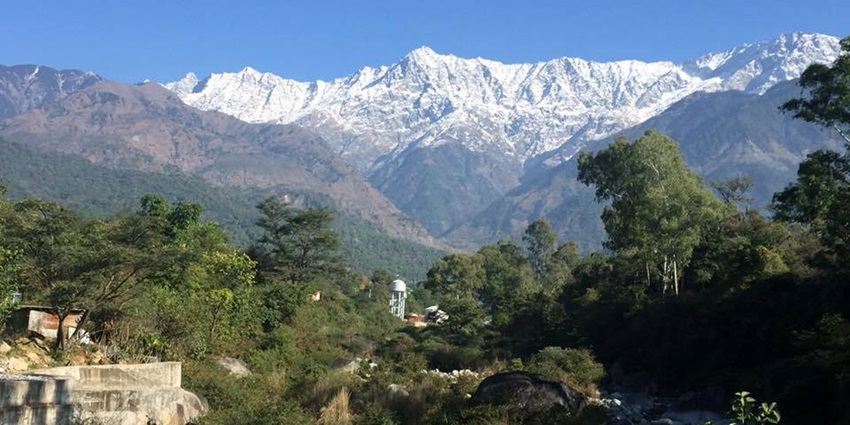 View of Dhauladhar mountain ranges from Dharamshala–places to visit in himachal pradesh in october