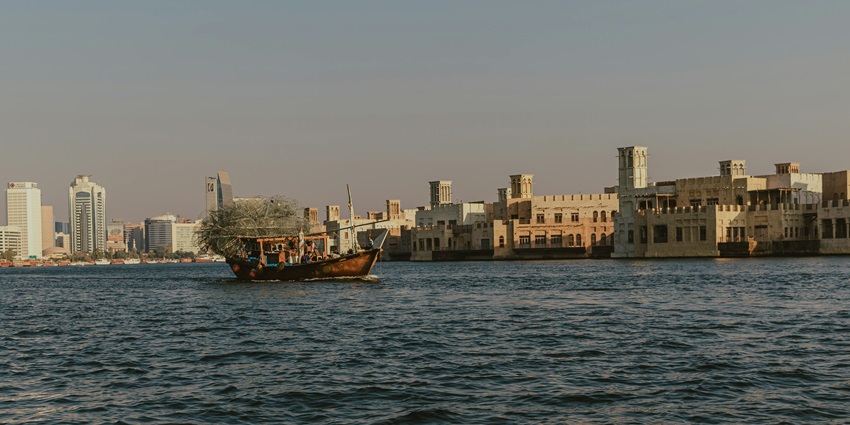 Dhow cruises are some of the best places to visit to celebrate the new year in Dubai.