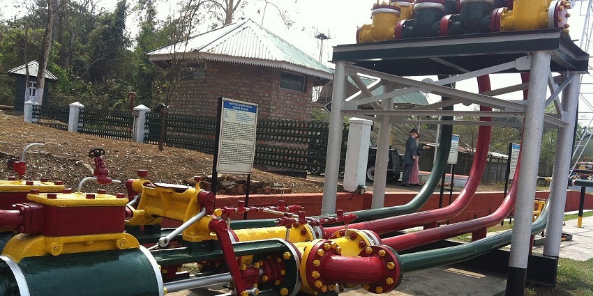 Images of the oil pipings at the Digboi centenary museum–places to visit in Tinsukia, Assam
