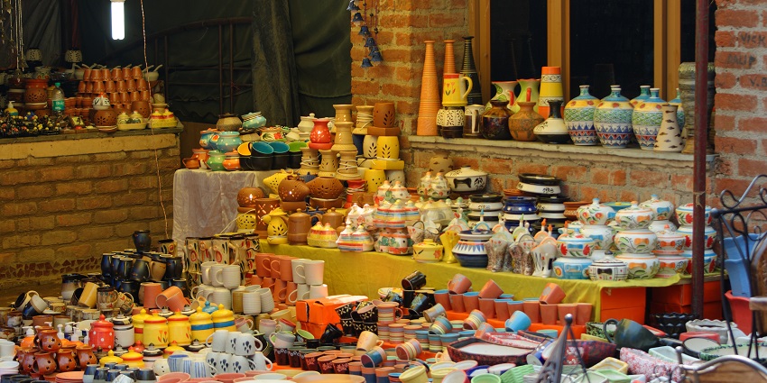 Snapshot of the beautiful Ceramic products at Dilli Haat, New Delhi