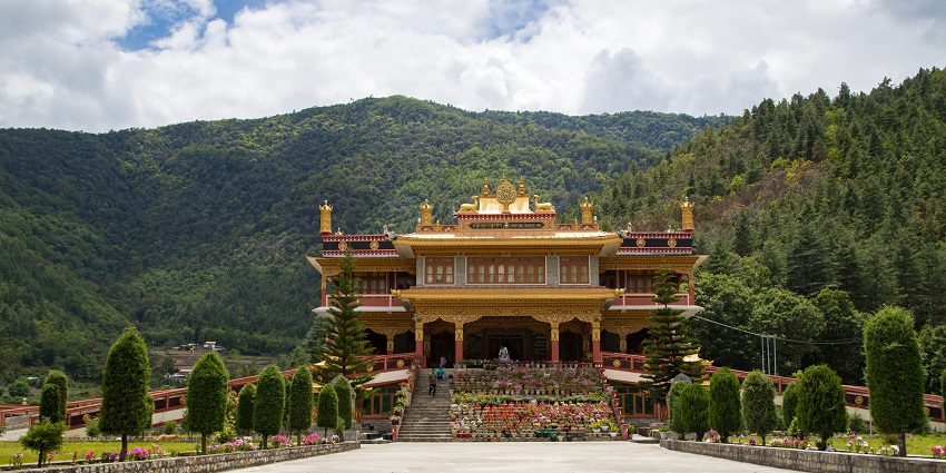 A view of the iconic Dirang religious house, a top tourist attraction of the region.