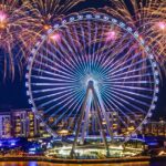 Beautiful snapshot of the fireworks at the Dubai New Year celebration party in UAE