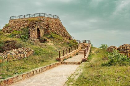 Snapshsot of the ruins of the east fort in the historic city of Thiruvananthapuram