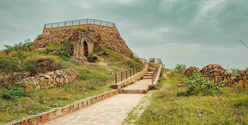 Snapshsot of the ruins of the east fort in the historic city of Thiruvananthapuram