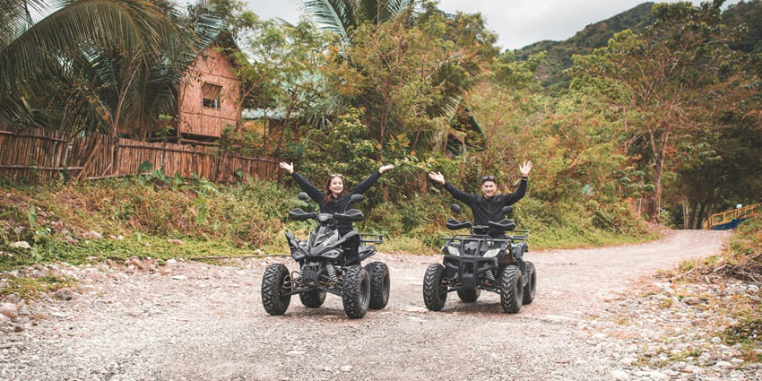 A thrilling quad biking adventure through rugged terrains and muddy trails, one of the best things to do in Mashobra.