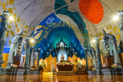 Explore the majestic architecture inside the halls of Erawan museum while learning its history