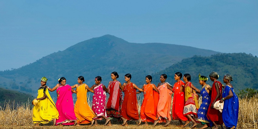 Snapshot of the local tribal woman’s performing their traditionaol dance in Dampha