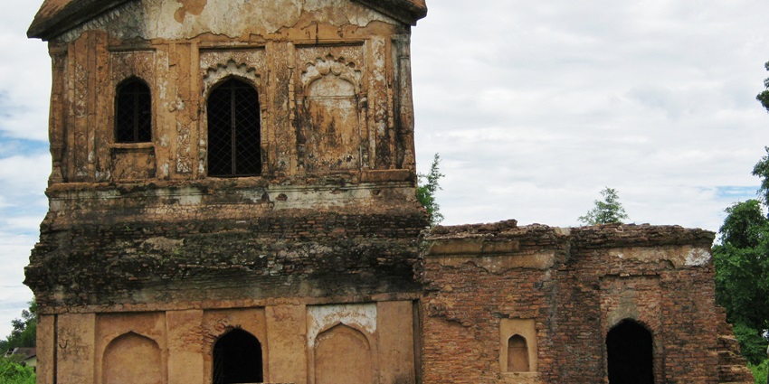 Discover scenic image of the iconic Kachari fort in Assam, which is one of the best things to do in Silchar