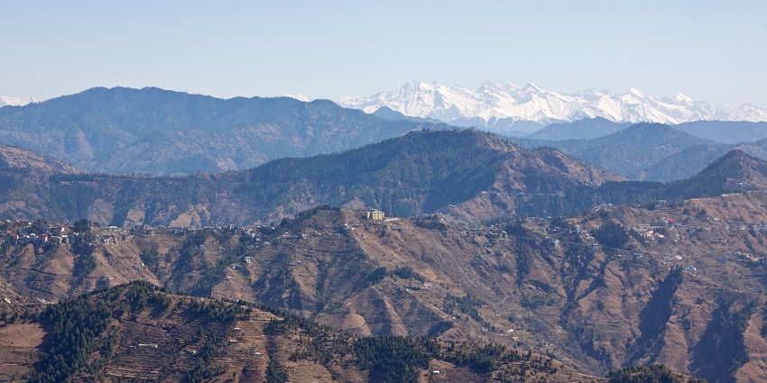 Scenic view of Fagu, Himachal Pradesh, showcasing lush hills and serene landscapes.