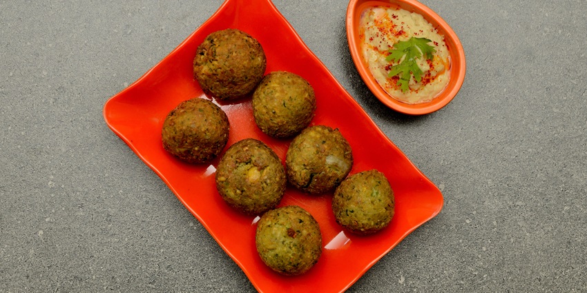 Mix of herbs and spices and Chickpeas, Falafel is one of the best food in Dubai, UAE
