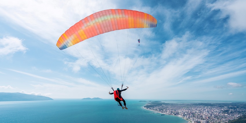 Tourists get a fundamental understanding of paragliding before venturing to the same in Kerala.