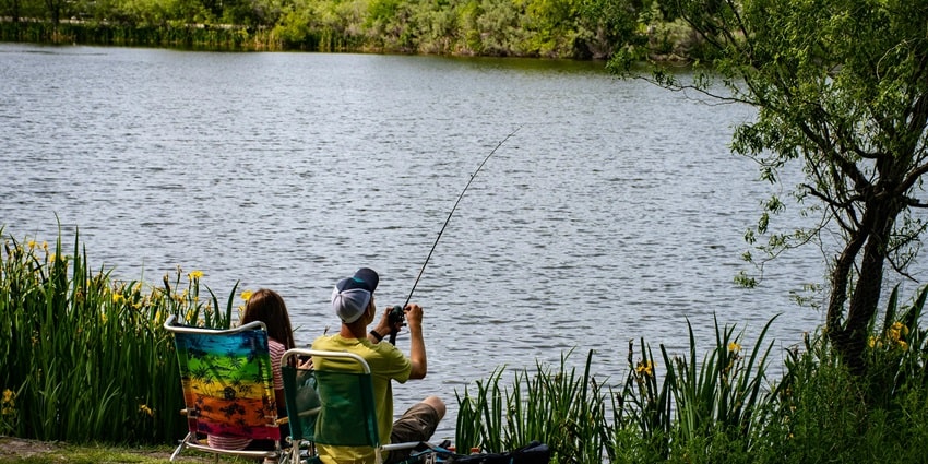 Fishing is yet another thrilling water sport that anyone can enjoy along a water body.