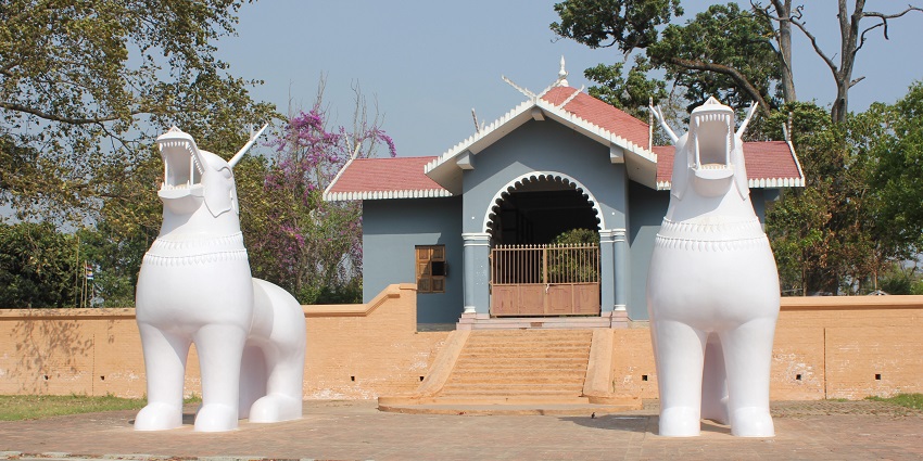 Front view of Kangla Fort showcasing its grand entrance and historic architecture.