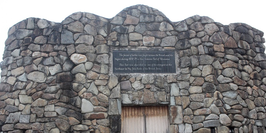 Khonoma Fort with historic stone walls and stunning views of the surrounding landscape.