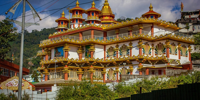 A glimpse of a serene monastery, one of the top places to visit in Sikkim in June.