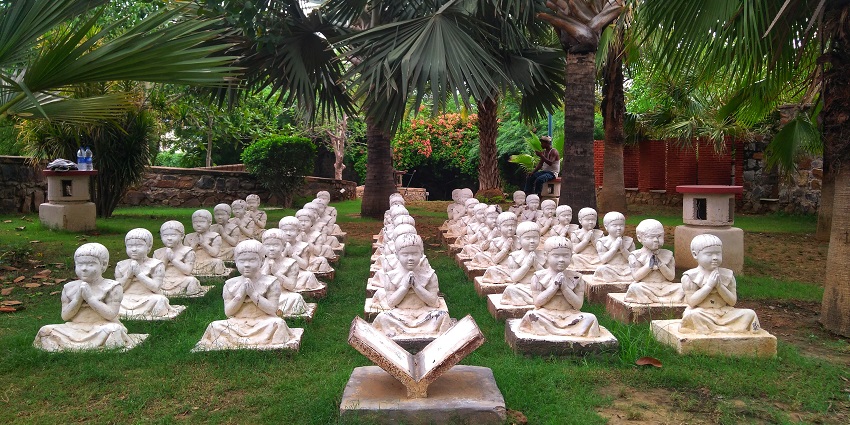 Garden Of Five Senses is one of the best places to visit in Delhi for couples to explore.