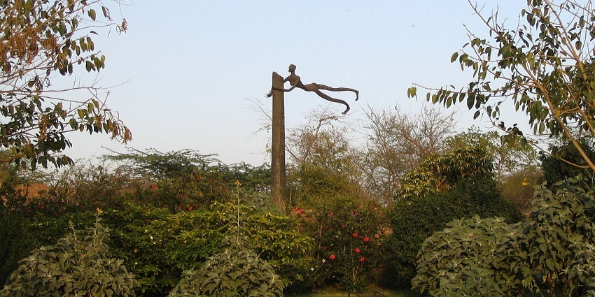 Relaxing in the Five Senses Garden is among the top things to do in Delhi in summers.