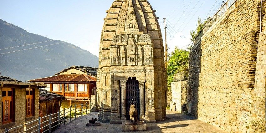 A beautiful picture of one of the best holy shrines located in Naggar, Himachal Pradesh.