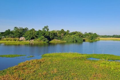 A scenic snapshot of the beautiful ghat of Majuli–Places to visit in Majuli