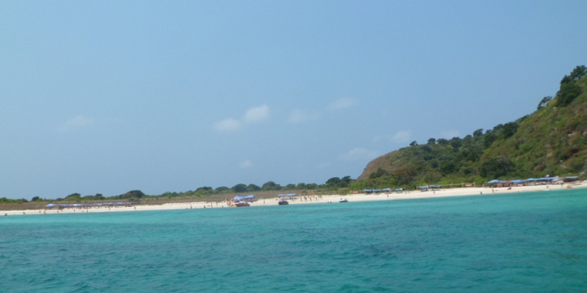 A beautiful sea view from the Koh Rin Island