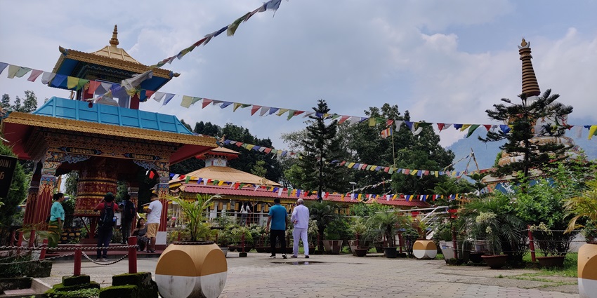 Idyllic Snapshot of the Buddhist Gompa in the city–Things to do in Itanagar, Arunachal