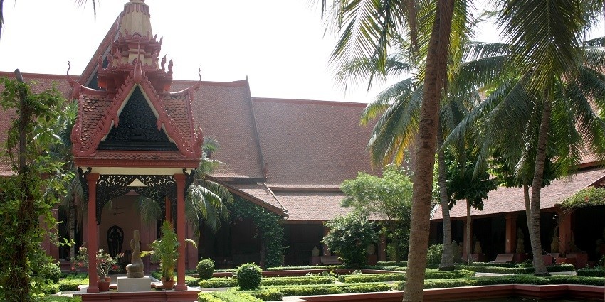 A guided tour of the museum will let you dive deeper into the history of Cambodia.