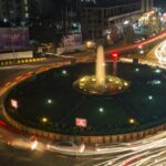 Cityscape at night with sparkling lights - places to visit in Guwahati at night.