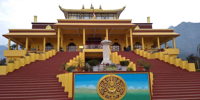 A picture of a famous Buddhist Temple located in the state of Himachal Pradesh, India.