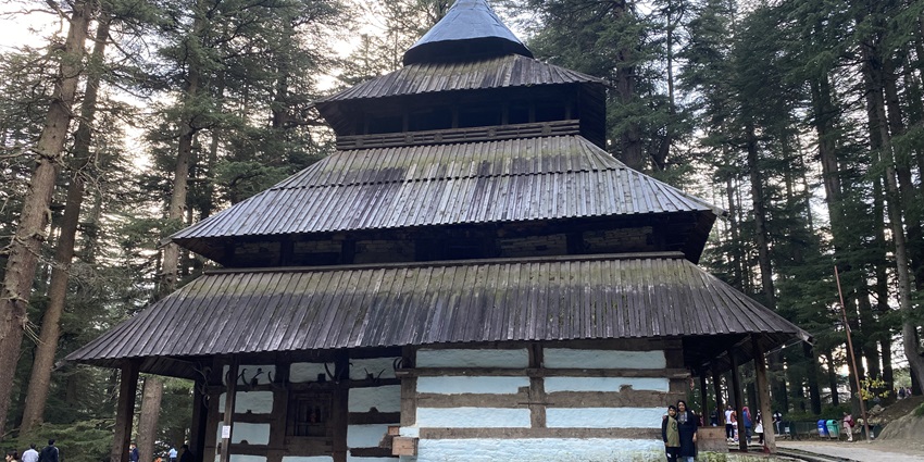 Seeking blessings at Hadimba Temple is one of the best things to do in Manali in May.