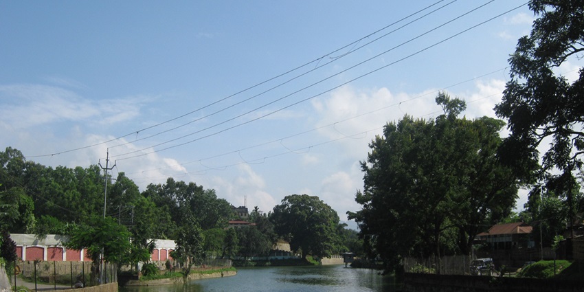 A scenic view of the tranquil Haflong Lake, one of the top places to visit near Assam.