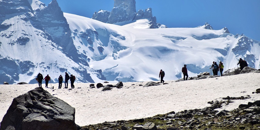 Enjoy the breathtaking views from Hampta Pass located in Himachal Pradesh, India.