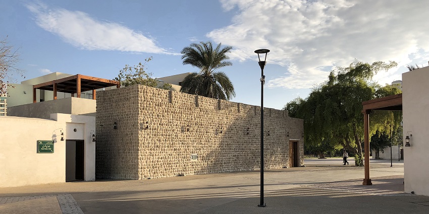 A daytime view of the management offices at Heart of Sharjah in the United Arab Emirates