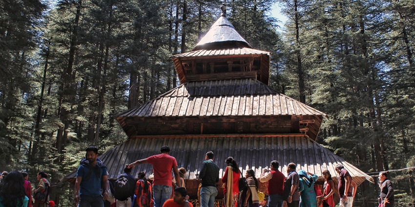 Hidimba Temple renders a serene atmosphere to tourists in Manali with a beautiful wooden architecture.