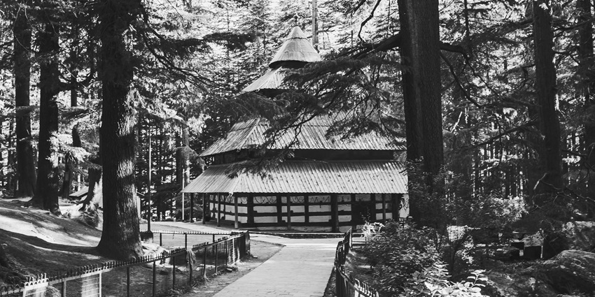 This temple is the ideal place for devotees to retreat to amidst the lush snow covered trees