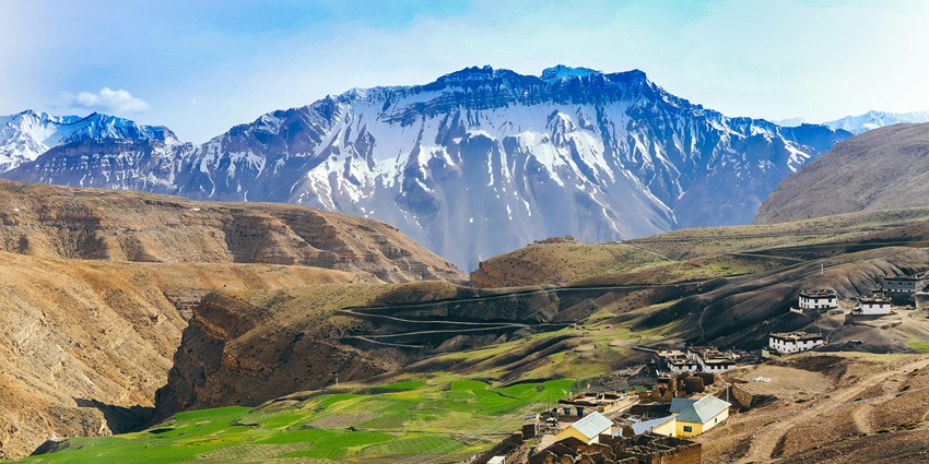 A picturesque view of Arunachal Pradesh, reflecting its natural beauty and harvest festival traditions.