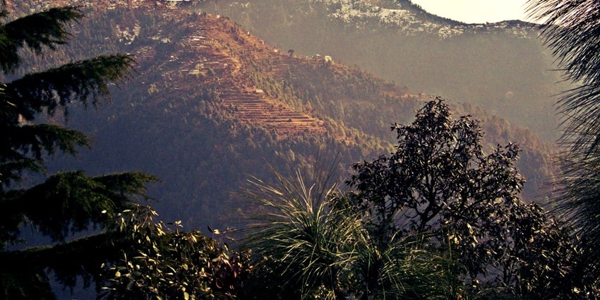 Sunset in the forested hills of Dalhousie makes a picturesque sight, perfect for the nature lovers