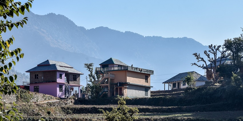 A small Dudhla village in the green covered Mandi District of Himachal Pradesh