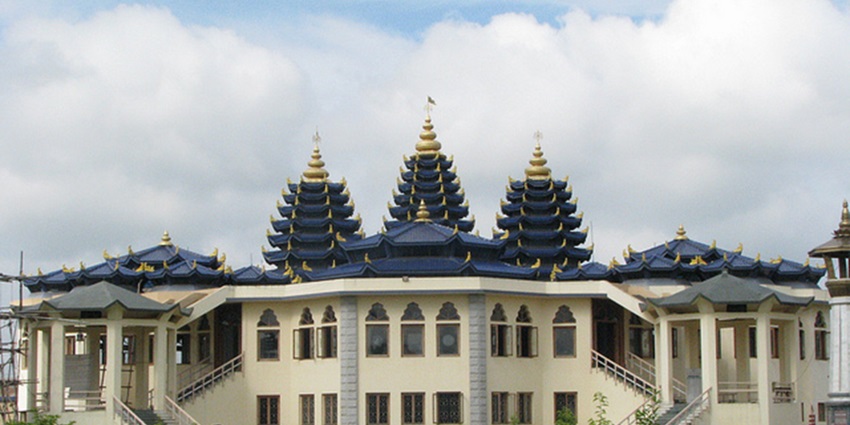 Featuring ornate architecture, serene surroundings, and a vibrant spiritual atmosphere.