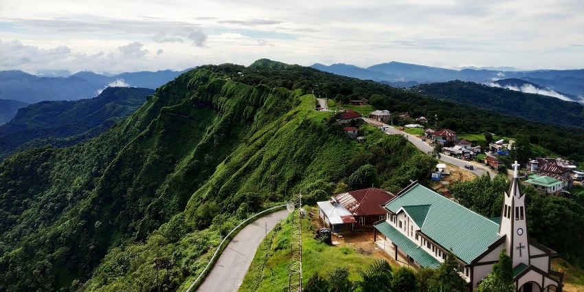 Hmuifang, decked with lush greenery, is one of the best places to visit in Mizoram.
