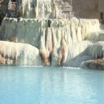 Beautiful snapshot of the natural hot spring in the hills of Himalaya in Himachal