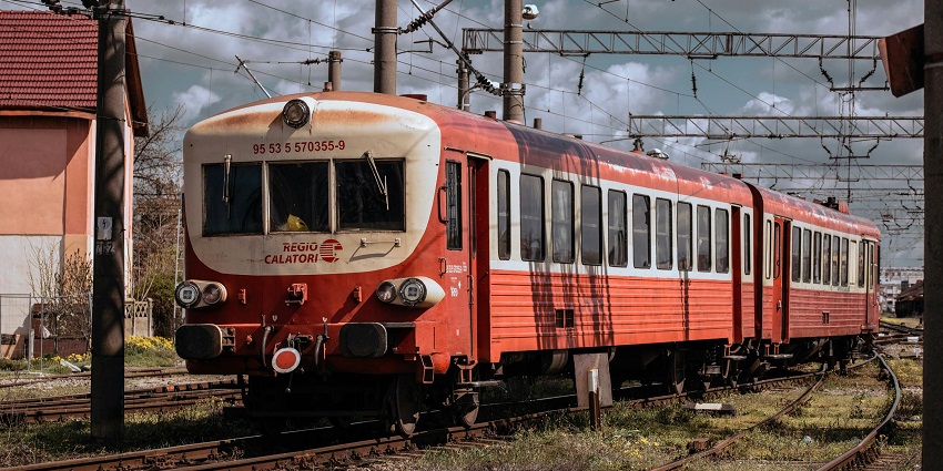 A view of a train, one of the most budget-friendly ways to reach Andhra Pradesh.