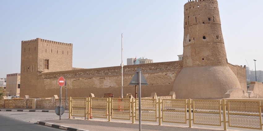 Explore the stunning architecture of Al Fahidi Fort which is a historic landmark.
