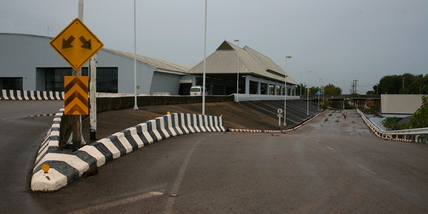 The view of Krabi International Airport in Thailand, a way to reach Elephant Nature Park.