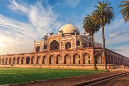 The Snapshot of the Humayun’s Tomb near the Lajpat Nagar Southern Delhi locality