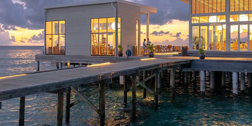 Huvafen Fushi Resort is a good stop for couples who want to indulge in unique experiences.